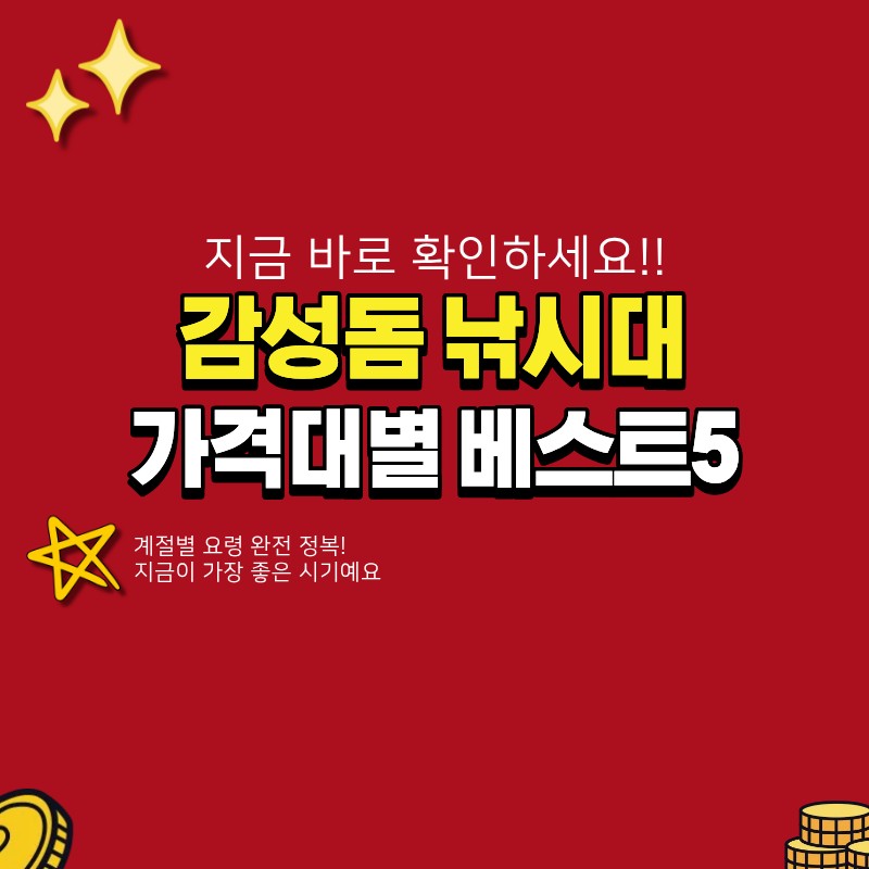 감성돔 낚시대 추천 베스트5 (+요령, 계절)